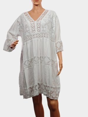 Дамска риза рокля дантела