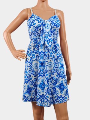 Рокля тънки презрамки геометрия